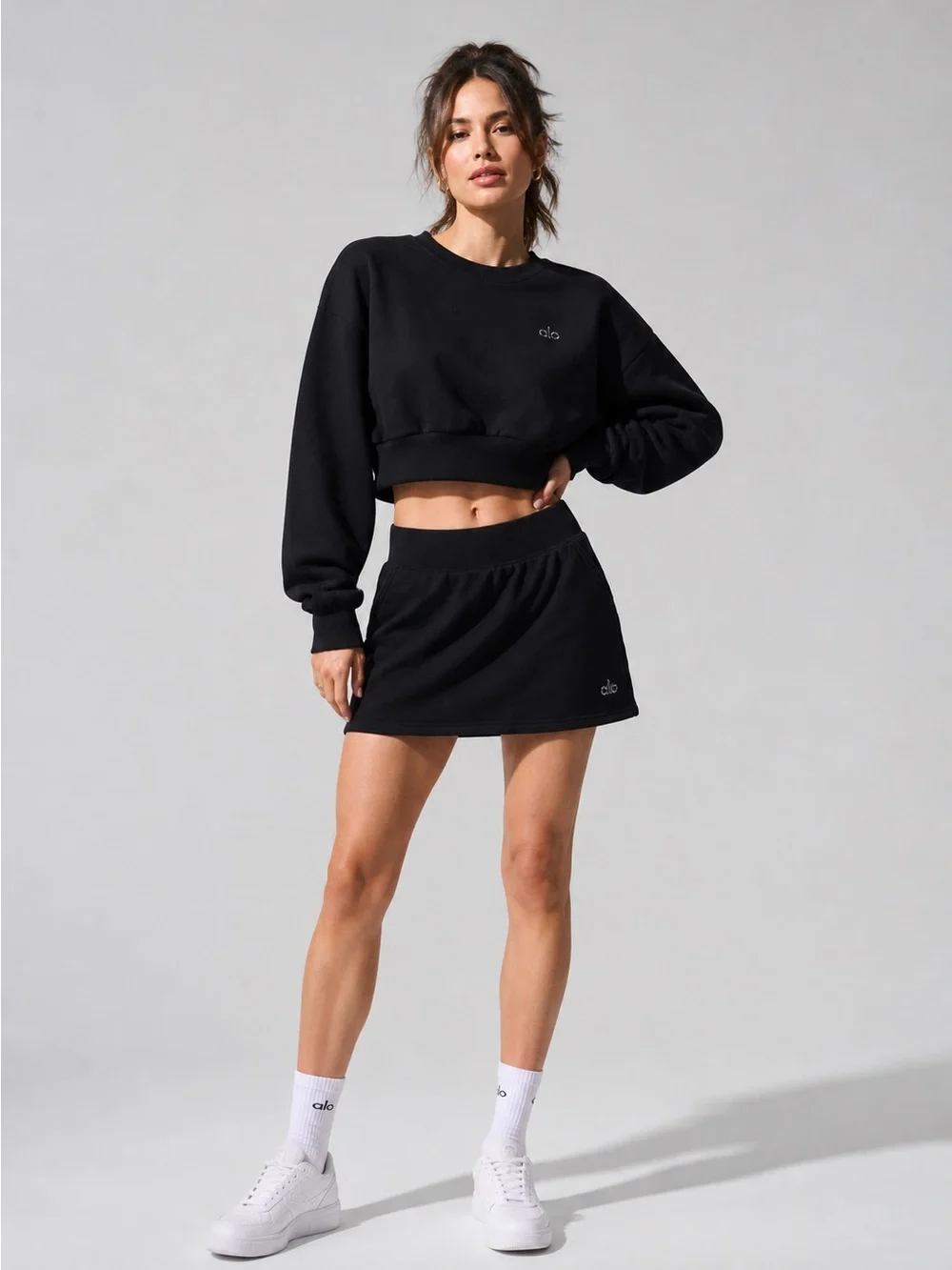 ALO Yoga Women’s Accolade Black Active Mini Skirt Size Small